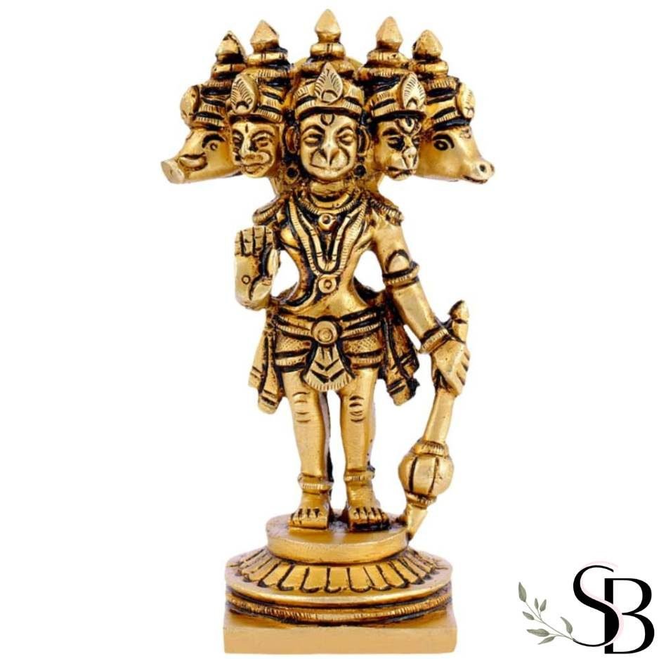 Panchmukhi Hanuman Brass Idol